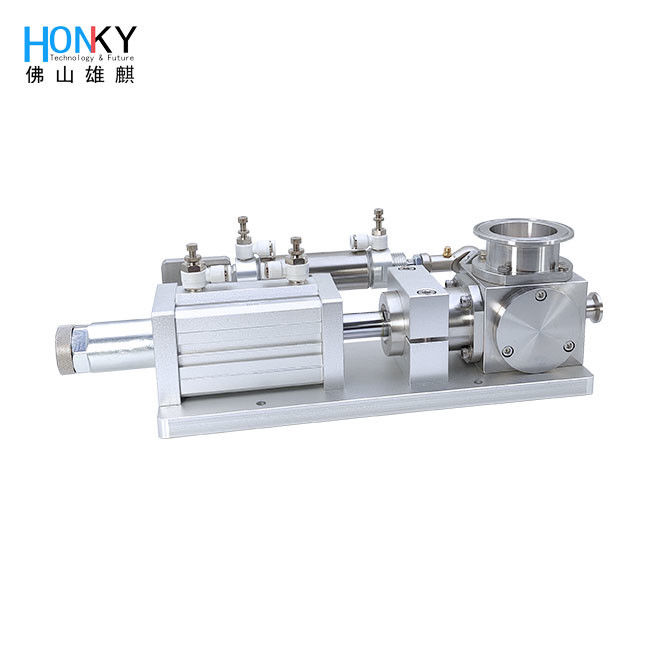 Pompes de remplissage à soupape rotative à haute pureté en céramique à propulsion aérienne avec 40 bouteilles/min Vitesse pour la lotion de crème