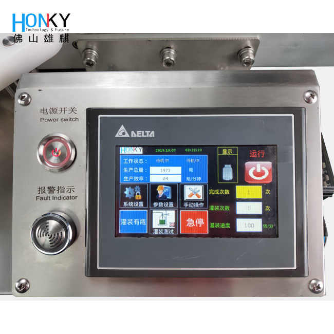 Machine automatique de remplissage de poudre sèche congelée de 3 ml avec fonction de semi-prépression et pompe en céramique de haute précision