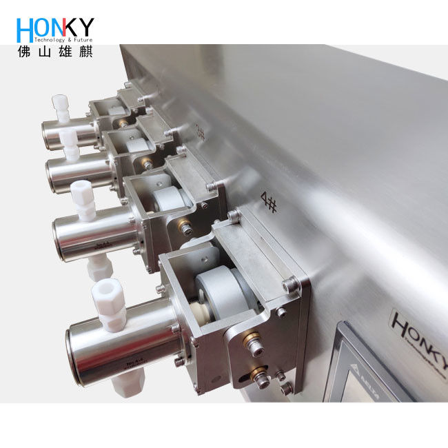 Pompes de remplissage en céramique de zirconium de haute pureté avec réglage automatique complet et précision de 0,5% pour le liquide cosmétique