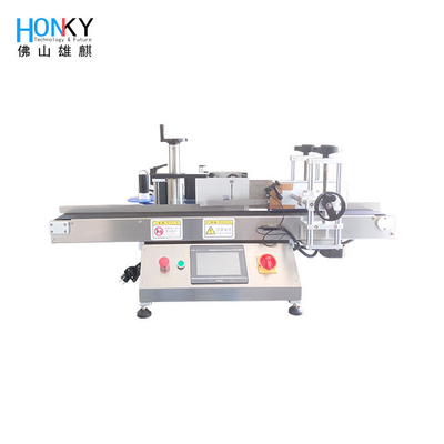 machine de étiquetage automatique de l'autocollant 800w avec l'imprimante For Round Bottle de date
