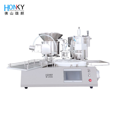 Machine automatique de remplissage de liquide de 5 ml de flacon 25 BPM pour la fabrication de liquide pharmaceutique en petits lots