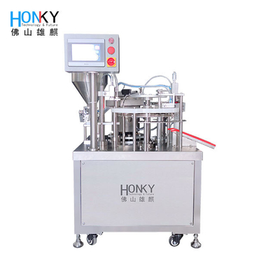 Machine semi-automatique de remplissage de pâte de seringue au gel de 5 à 10 g avec pompe à piston à haut niveau d' hygiène