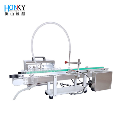 Machine automatique de remplissage de flacons de 5 ml Petite ligne de remplissage avec convoyeur d'alimentation en bouteille pour les petites entreprises utilisant
