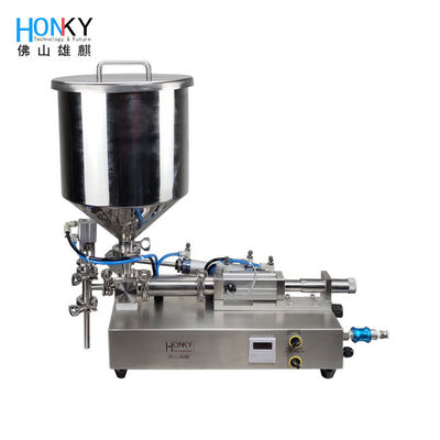 Machine de remplissage faciale de bureau de trémie de crème de massage avec la pompe de dosage de piston