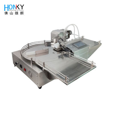 Machine de remplissage de flacons en verre 5 ml entièrement électrique avec pompe à liquide à piston de haute précision