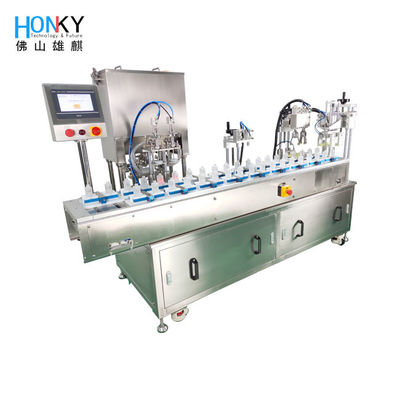 Remplissage liquide et machine de capsulage plein Automtaic 1500BPH de base de bouteille en verre